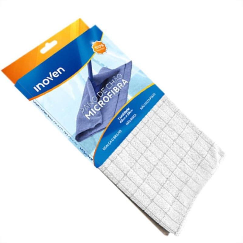 Pano De Chao Microfibra 49X59 Branco - INOVEN - Pano - Magazine Luiza